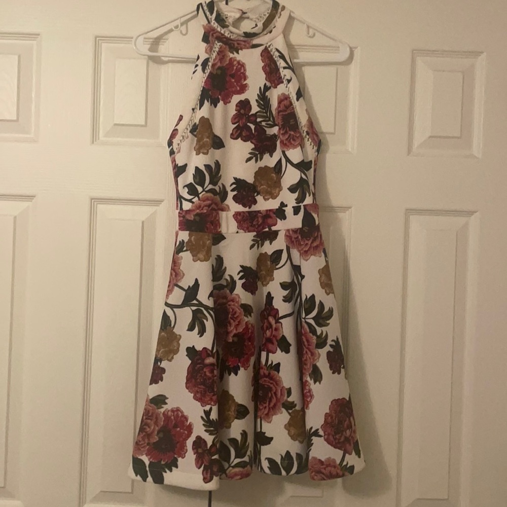 B. Darlin Floral Print DRESS 5/6 Sleeveless Party